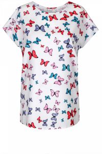 Bluzka FBZ873 EKRI motyl