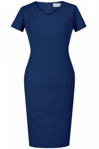 Sukienka FSU773  GRANATOWY JASNY