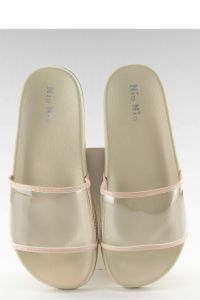 KLAPKI Z TRANSPARENTNYM PASKIEM TS168-6 BEIGE
