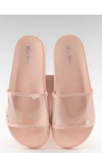 KLAPKI Z TRANSPARENTNYM PASKIEM TS168-6 PINK