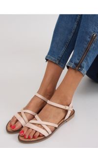 SANDAŁKI Z DELIKATNYMI PASECZKAMI S55 BEIGE