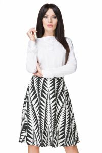 Spódnica model T202/8 White/Black
