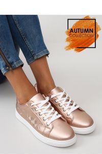 MIEDZIANE TRAMPKI Z HAFTEM 6732-Y ROSE GOLD