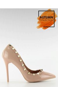 CZÓŁENKA NA SZPILCE VALENTINA LL-76P BEIGE