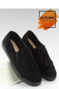 SLIPONY Z FRĘDZELKAMI LL1157 BLACK