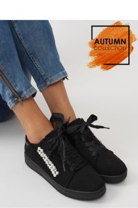 BUTY SPORTOWE Z PEREŁKAMI 7173 BLACK