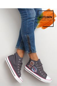 TRAMPKI ZA KOSTKĘ Z KAMIENIAMI BL101P GREY