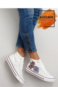 TRAMPKI ZA KOSTKĘ Z KAMIENIAMI BL101P WHITE