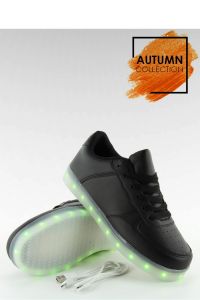 BUTY ZE ŚWIATEŁKAMI LED Q-3 BLACK