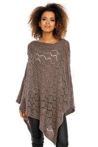 Poncho model 30012 Mocca