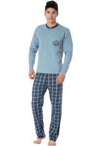 Piżama Męska Model SAM-PY 097 Light Blue