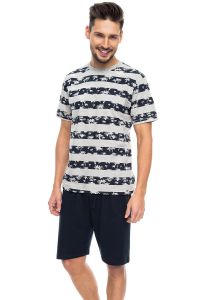 Piżama Męska Model SAM-PY 084 Grey Melange