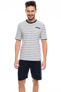 Piżama Męska Model SAM-PY 089 Ecru/Navy