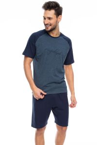 Piżama Męska Model SAM-PY 090 Blue Melange
