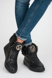 WYSOKIE TRAMPKI Z FUTERKIEM 2035-1B Czarny