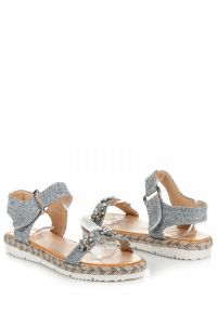 SANDAŁY ESPADRYLE NA RZEP 3071-5G Szary