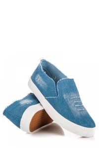 TRAMPKI DAMSKIE SLIP ON 738L.BL Niebieski