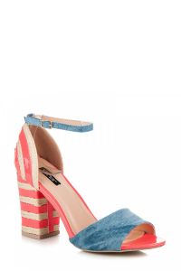 JEANSOWE ESPADRYLE NA OBCASIE 9044-23F Różowy