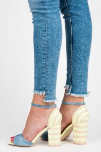 JEANSOWE ESPADRYLE NA OBCASIE 9044-31L.GR Zielony