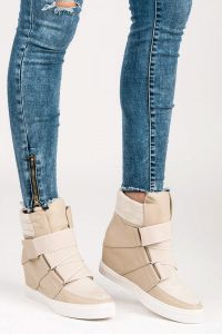 BEŻOWE SNEAKERSY DAMSKIE AF-8666BE