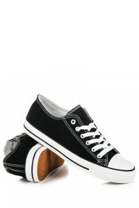 CZARNE TRAMPKI BL18B Czarny