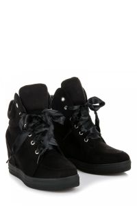 ZAMSZOWE SNEAKERSY Z OCIEPLENIEM C-7112B Czarny