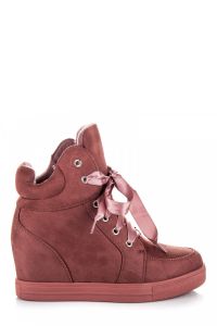 ZAMSZOWE SNEAKERSY Z OCIEPLENIEM C-7112P Różowy