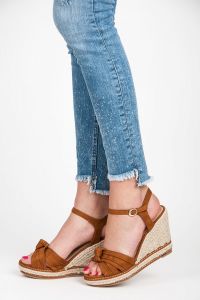 ESPADRYLE NA KOTURNIE Z PLATFORMĄ C16-3C