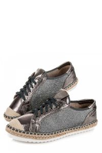 TEKSTYLNE PÓŁBUTY ESPADRYLE HSYFA11GUN Szary