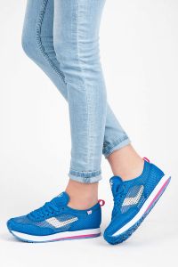OBUWIE SPORTOWE Z SIATECZKĄ K1630101MA Niebieski