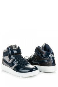 LAKIEROWANE BUTY SPORTOWE K1631506MARINO Niebieski