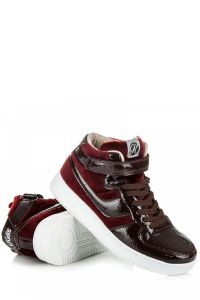 LAKIEROWANE BUTY SPORTOWE K1631506MARRON