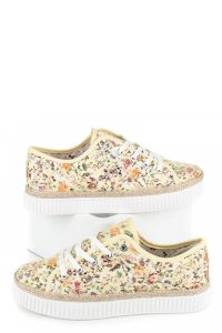 KORONKOWE ESPADRYLE W KWIATY K1720504AM