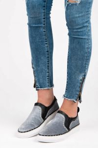 TRAMPKI SLIPONY KA16-7L.G Szary
