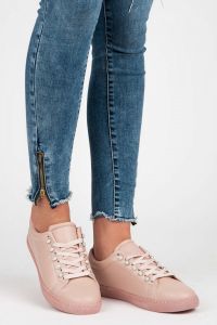 RÓŻOWE TRAMPKI PEARLS LB-332P Różowy