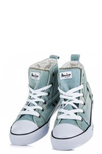 WYSOKIE TRAMPKI DENIM LH-17-NJ06LT.JE_W Niebieski