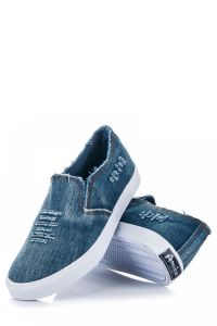 JEANSOWE TRAMPKI SLIP ON LH-17-NJ08DK.JE_W Niebieski