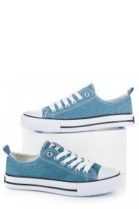 JEANSOWE TENISÓWKI LH17-DSLN-03JE_W Niebieski