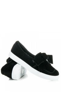STYLOWE ZAMSZOWE TRAMPKI MZ-34B Czarny