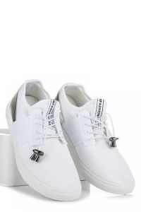 BUTY SPORTOWE ZE ŚCIĄGACZEM NA06W Biały