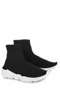 SPORTOWE BUTY ZE SKARPETĄ NB122B Czarny