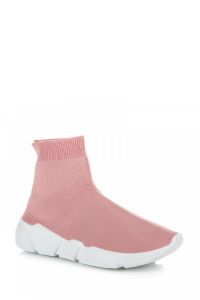 SPORTOWE BUTY ZE SKARPETĄ NB122P Różowy