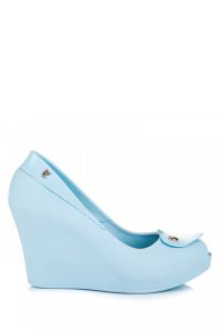 MELISKI NA KOTURNIE OPEN TOE S31-11BL Niebieski