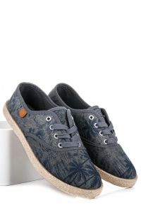 ESPADRYLKI NA WIĄZANIE T017-1B Czarny