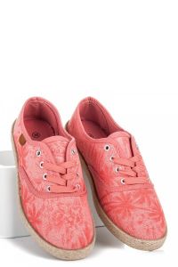 ESPADRYLKI NA WIĄZANIE T017-20P Różowy
