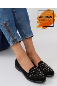 MOKASYNY LORDSY Z ĆWIEKAMI MB188-111 BLACK