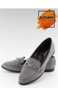 MOKASYNY DAMSKIE Z ĆWIEKAMI 888-5 GREY