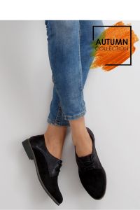 MOKASYNY DAMSKIE SZNUROWANE MB-6390 BLACK