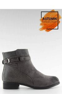 BOTKI SZTYBLETY ZAMSZOWE W148 GREY