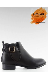 BOTKI SZTYBLETY Z KLAMERKĄ B0-97 BLACK